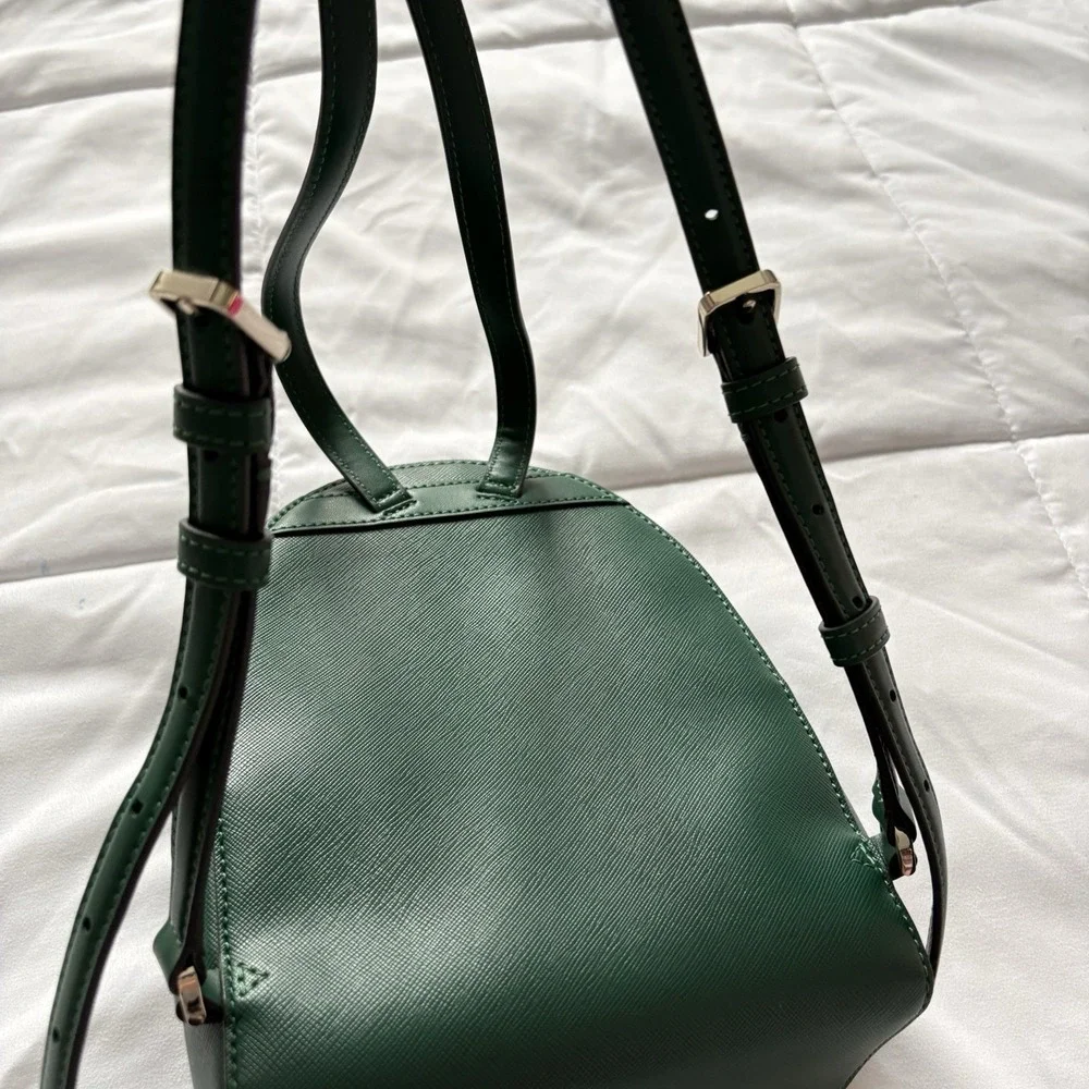 Kate Spade New York Womens Schuyler Saffiano Leather Mini Backpack Green‎ Luxury